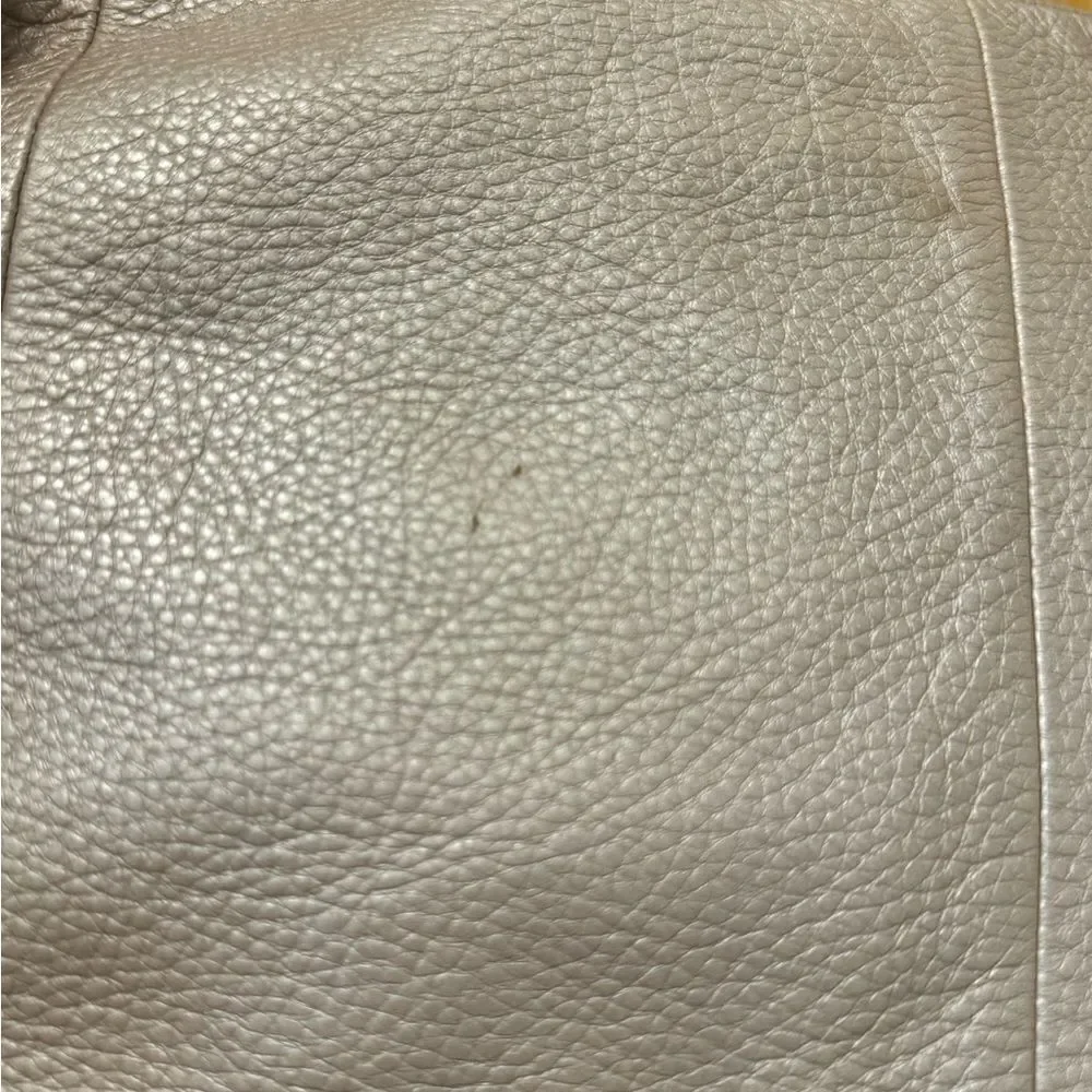 Coach Kristin Leather Large Hobo F22309 Champagne Silver Shoulder Handbag Purse